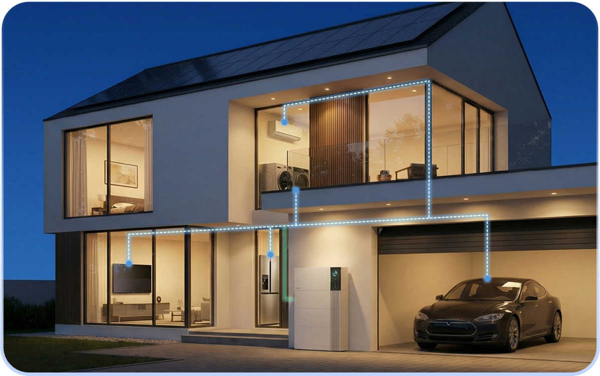 SAJ EK90-Serie HS5 AI-Energiemanagementsystem für die Notstromversorgung des gesamten Hauses
